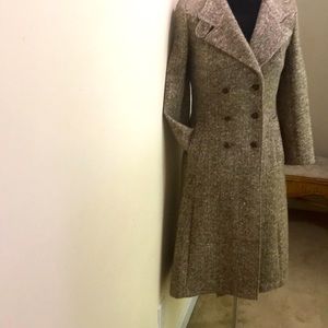 Vintage wool long pea coat